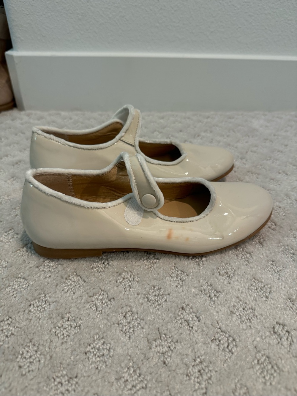Girls Geppetoes Mary Jane Shoes in Cream Size 35 Euro